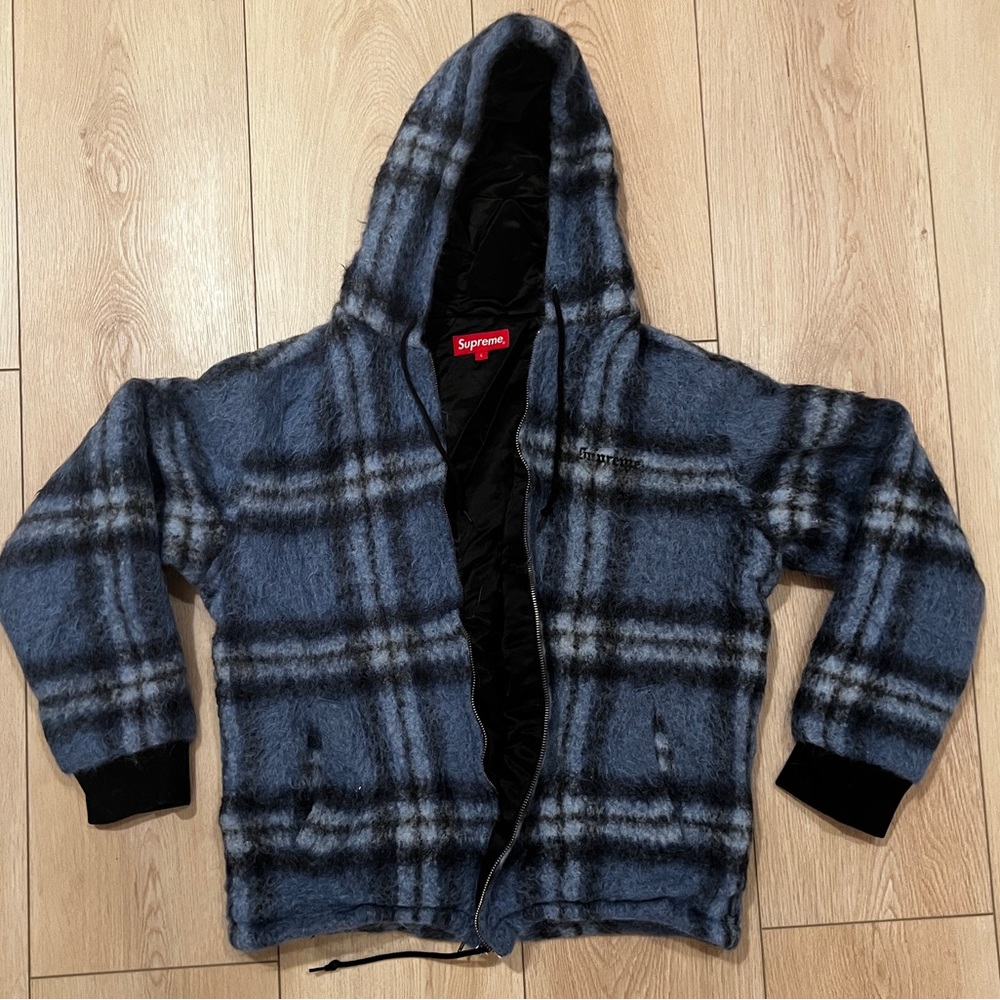 MOHAIR HOODED WORK JACKET